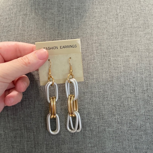 Jewelry - Gorgeous vintage chunky chain link earrings